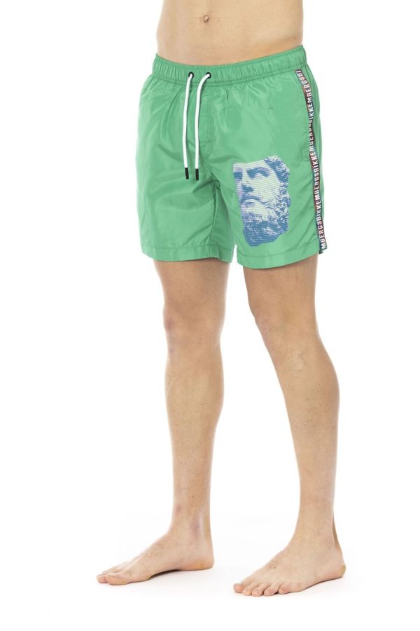 Bikkembergs Beachwear Roupa de banho BKK1MBM13_VerdeGreen - Image 2