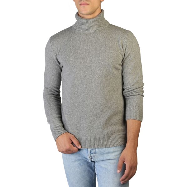 100% Cashmere Sweater UA-FF12_E800-GRIGIO