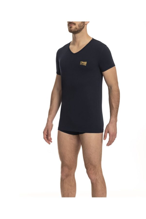 Cavalli Class Camiseta QXO03E_CLL1MTS04SI_NAVY