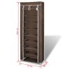 Sapateira com tampa 57 x 29 x 162 cm Castanho - Image 7