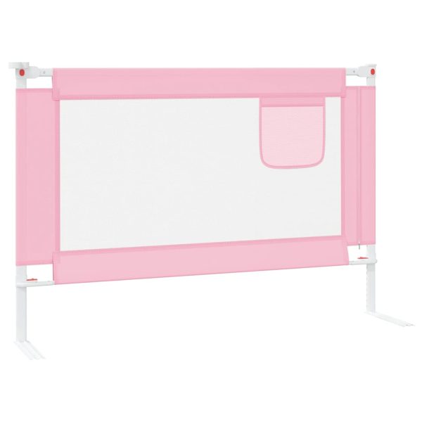 Barra de segurança p/ cama infantil tecido 100x25 cm rosa - Image 3