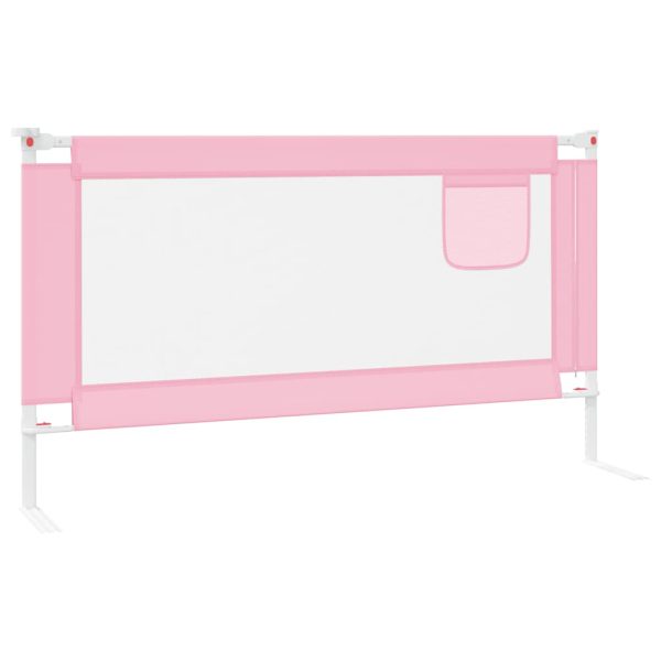 Barra de segurança p/ cama infantil tecido 150x25 cm rosa - Image 3