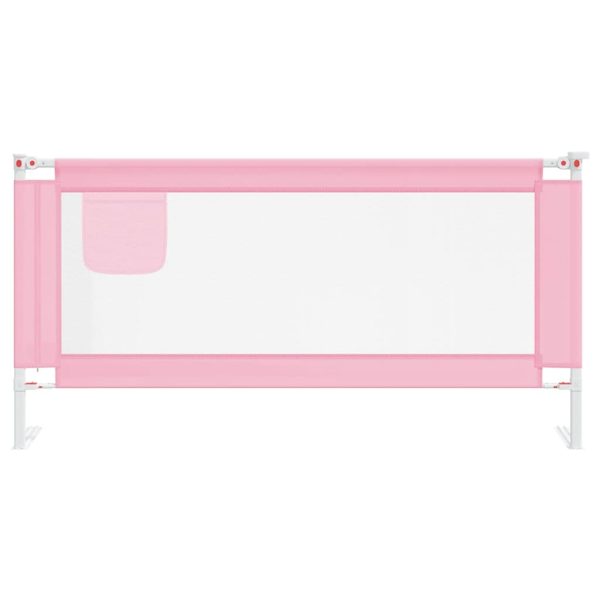 Barra de segurança p/ cama infantil tecido 180x25 cm rosa - Image 2