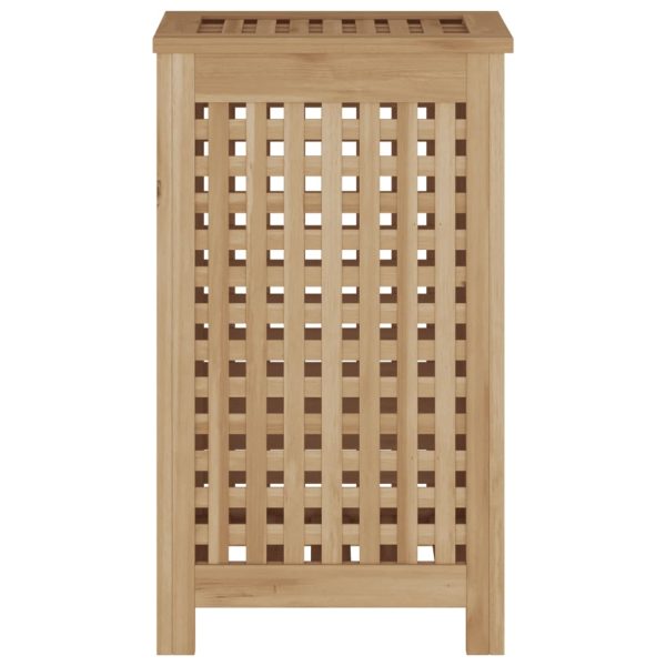 Cesto de roupa 35x25x60 cm madeira de teca maciça - Image 3