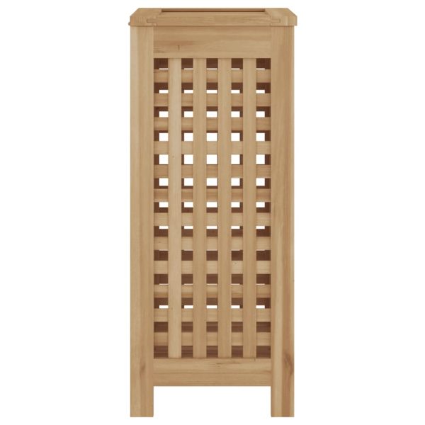 Cesto de roupa 35x25x60 cm madeira de teca maciça - Image 4