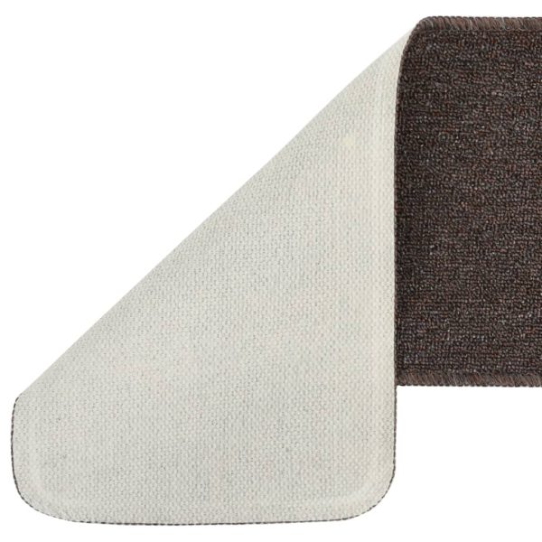 Tapetes antiderrapantes retang. escadas 15pcs 60x25 cm castanho - Image 4