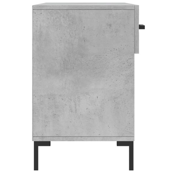 Banco sapateira 102x35x55 cm derivados madeira cinzento cimento - Image 6