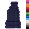 12pcs Conjunto toalha 360 gsm 100% algodão azul-marinho - Image 2