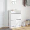 Sapateira c/ 2 gavetas articuladas 80x34x116 cm branco - Image 2