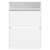 Sapateira c/ 2 gavetas articuladas 80x34x116 cm branco - Image 5