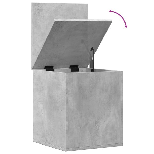 Caixa de arrumação 40x42x46 cm derivados madeira cinza cimento - Image 7