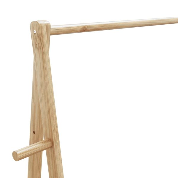 Roupeiro com prateleiras 96x45,5x150,5 cm bambu - Image 7
