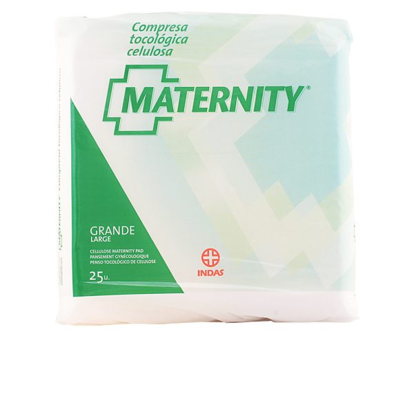 MATERNITY compresa celulosa anatómica grande 25 u