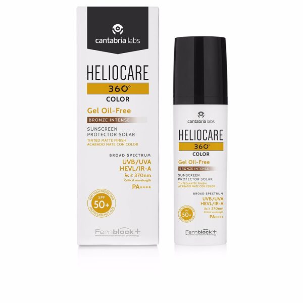 Protetor solar HELIOCARE 360° COLOR com cor gel oil-free FPS50+ #Bronze intenso 50 ml