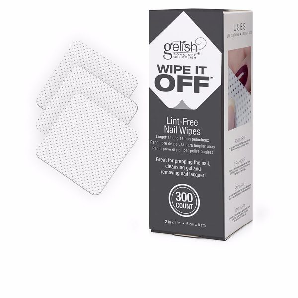 WIPE IT OFF lint-free nail wipes 300 u