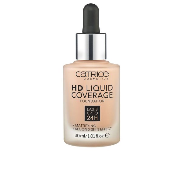 HD LIQUID COVERAGE FOUNDATION dura até 24h #020-rosa bege