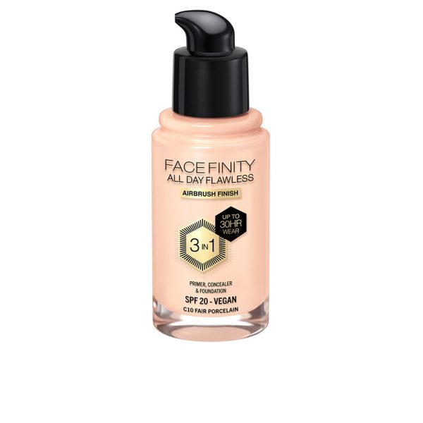 FACEFINITY ALL DAY FLAWLESS 3 EM 1 base #C10-fair porcelana 30 ml