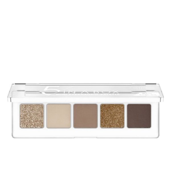 5 IN A BOX mini eyeshadow palette #010-golden nude look