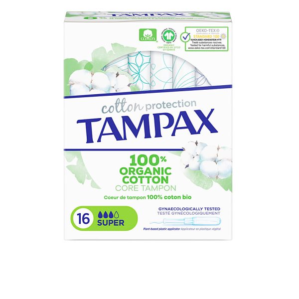 TAMPAX ORGANIC SUPER tampón 16 u