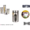 TARRO VIDRIO/ACERO 1000ML QUTTIN