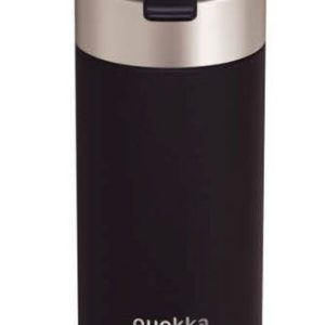 VASO DE CAFE TERMICO QUOKKA 400ML ACERO INOX BOOST CARBON BLACK