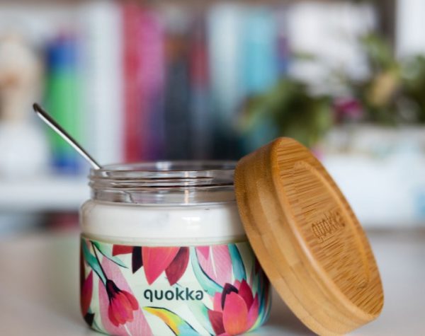 RECIPIENTE DE COMIDA QUOKKA CRISTAL 500ML CON FUNDA DELI SPRING - Image 3