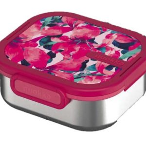 LUNCH BOX QUOKKA ACERO INOX KAI PINK BLOOM