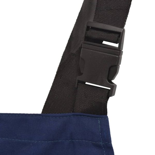 Macacão com peitilho para homem tamanho M azul - Image 3