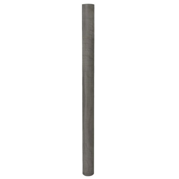 Rede de malha 100x500 cm aço inoxidável prateado