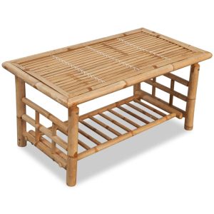 Mesa de centro 90x50x45 cm bambu