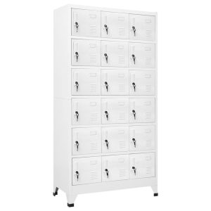 Cacifo com 18 compartimentos metal 90x40x180 cm