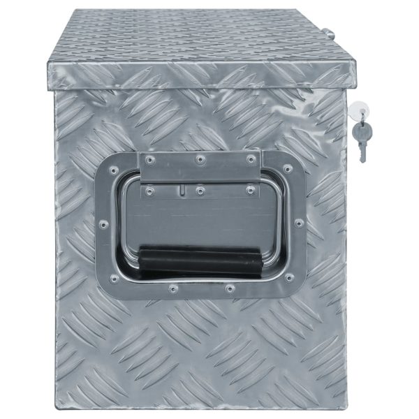 Caixa de alumínio 80x30x35 cm prateado - Image 2
