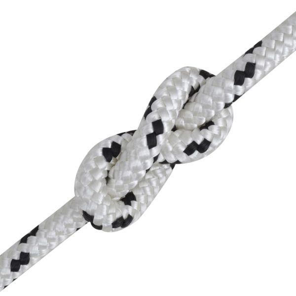 Corda entrançada para barco poliéster 12 mm 250 m branco - Image 2