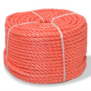 Corda torcida em polipropileno 12 mm 250 m laranja