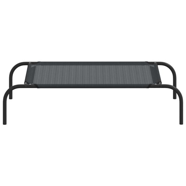 Cama para cães elevada preto S textilene - Image 3