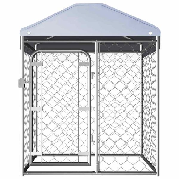 Canil de exterior com telhado 100x100x125 cm - Image 2
