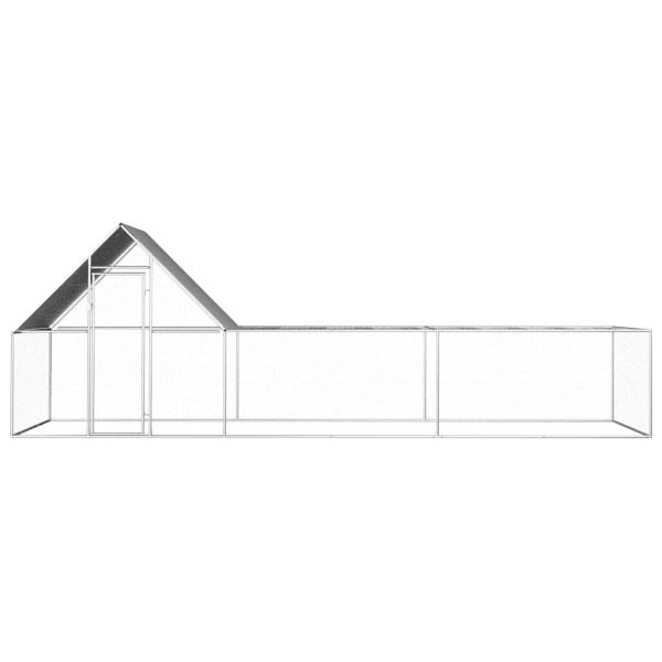Galinheiro 6x2x2 m aço galvanizado - Image 2