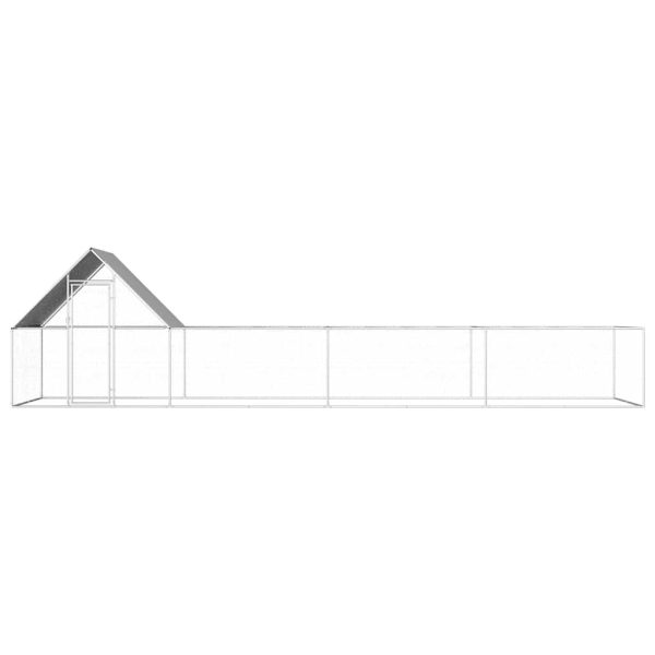 Galinheiro 8x2x2 m aço galvanizado - Image 2