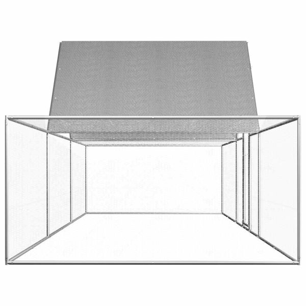 Galinheiro 6x2x2 m aço galvanizado - Image 3