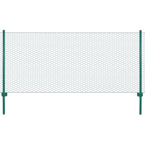 Cerca de arame com postes aço 25x1 m verde