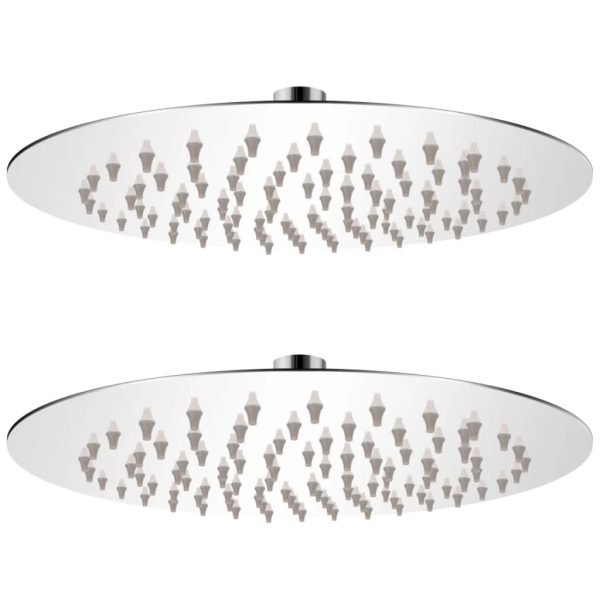 Cabeça de chuveiro 2 pcs aço inoxidável Ø 20 cm