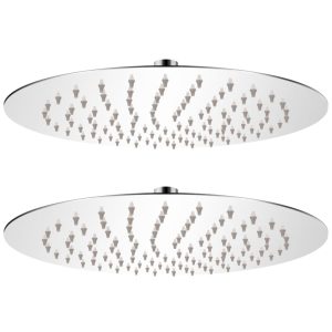 Cabeças de chuveiro 2 pcs aço inoxidável Ø 25 cm
