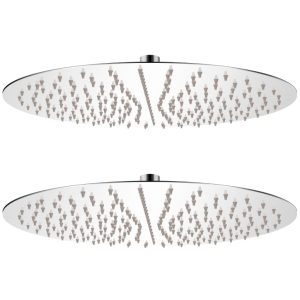 Cabeça de chuveiro 2 pcs aço inoxidável Ø 40 cm