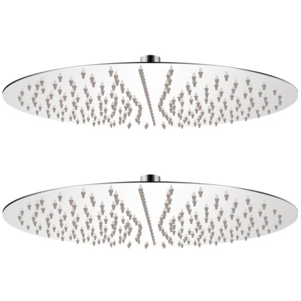 Cabeça de chuveiro 2 pcs aço inoxidável Ø 40 cm