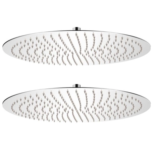 Cabeça de chuveiro 2 pcs aço inoxidável Ø 50 cm