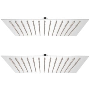 Cabeça de chuveiro 2 pcs aço inoxidável 25x25 cm