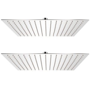 Cabeça de chuveiro 2 pcs aço inoxidável 40x40 cm