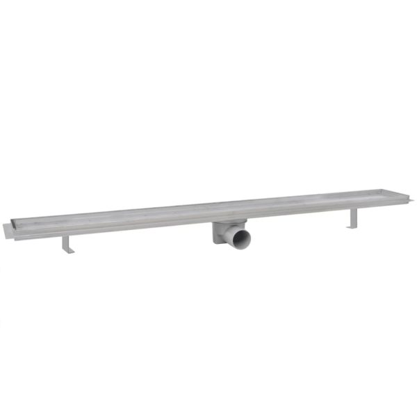 VidaXL Dreno de chuveiro linear 2 pcs 1030x140 mm aço inoxidável - Image 2