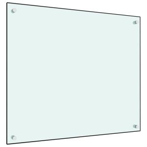 Painel anti-salpicos de cozinha 70x60 cm vidro temperado branco