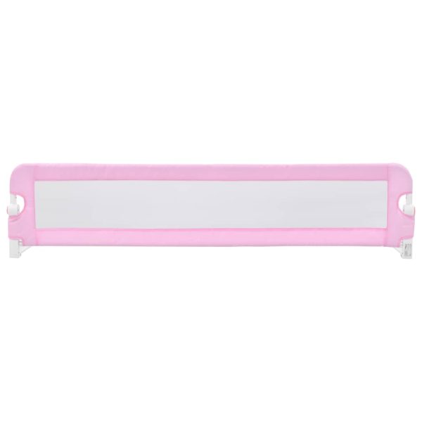 Barra de segurança p/ cama infantil 180x42cm poliéster rosa - Image 2